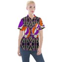 Gratefuldead Grateful Dead Pattern Women s Short Sleeve Pocket Shirt View1