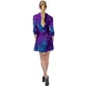 Realistic Night Sky With Constellations Mini Skater Shirt Dress View2