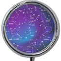 Realistic Night Sky With Constellations Mini Round Pill Box View1