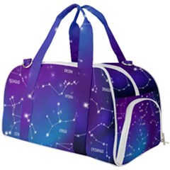 Realistic Night Sky With Constellations Burner Gym Duffel Bag by Cowasu