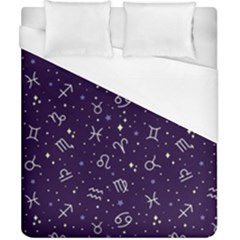 Vector Seamless Dark Zodiac Sign Star Symbol Pattern Duvet Cover (california King Size) by Bedest