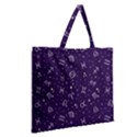 Vector Seamless Dark Zodiac Sign Star Symbol Pattern Zipper Large Tote Bag View2