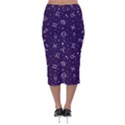 Vector Seamless Dark Zodiac Sign Star Symbol Pattern Velvet Midi Pencil Skirt View2