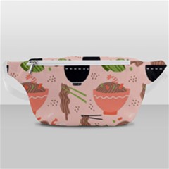 Japanese Street Food Soba Noodle In Bowl Pattern Waist Bag  by Bedest