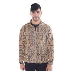 Aztec Tribal African Egyptian Style Seamless Pattern Vector Antique Ethnic Men s Windbreaker