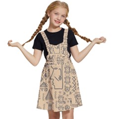 Aztec Tribal African Egyptian Style Seamless Pattern Vector Antique Ethnic Kids  Apron Dress by Bedest