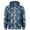 Cute Seamless Owl Background Pattern Men s Zipper Hoodie View1