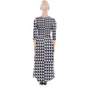 Optical-illusion-illusion-black Quarter Sleeve Wrap Maxi Dress View2