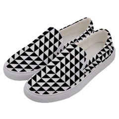 Optical-illusion-illusion-black Men s Canvas Slip Ons by Bedest