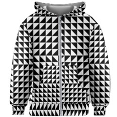 Optical-illusion-illusion-black Kids  Zipper Hoodie Without Drawstring by Bedest