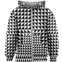 Optical-illusion-illusion-black Kids  Zipper Hoodie Without Drawstring View1