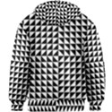 Optical-illusion-illusion-black Kids  Zipper Hoodie Without Drawstring View2