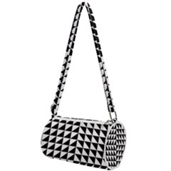 Optical-illusion-illusion-black Mini Cylinder Bag by Bedest