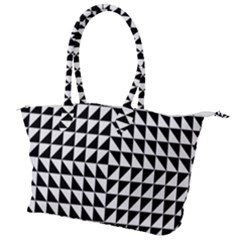 Optical-illusion-illusion-black Canvas Shoulder Bag by Bedest