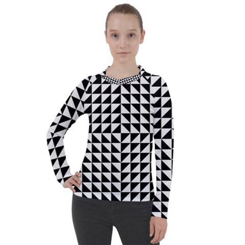 Optical-illusion-illusion-black Women s Pique Long Sleeve T-shirt by Bedest