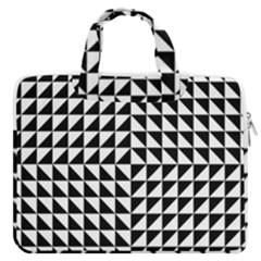 Optical-illusion-illusion-black Macbook Pro 16  Double Pocket Laptop Bag  by Bedest