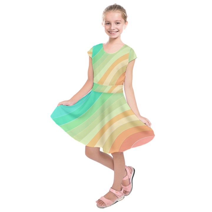 Arrangement-aesthetics-aesthetic Kids  Short Sleeve Dress