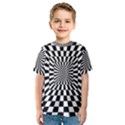 Optical-illusion-chessboard-tunnel Kids  Sport Mesh T-Shirt View1