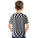 Optical-illusion-chessboard-tunnel Kids  Sport Mesh T-Shirt View2