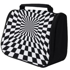 Optical-illusion-chessboard-tunnel Full Print Travel Pouch (big)