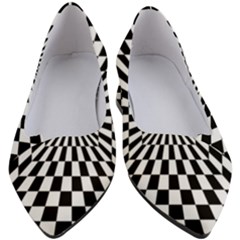 Optical-illusion-chessboard-tunnel Women s Block Heels  by Bedest