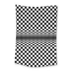 Art-optical-black-white-contrast Small Tapestry by Bedest