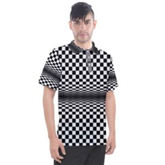 Art-optical-black-white-contrast Men s Polo T-shirt by Bedest