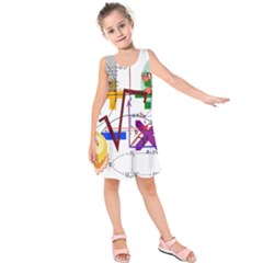 Mathematics Formula Physics School Kids  Sleeveless Dress by Bedest