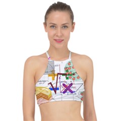 Mathematics Formula Physics School Halter Bikini Top by Bedest