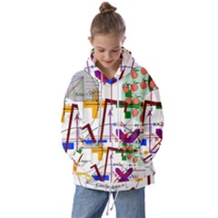 Mathematics Formula Physics School Kids  Oversized Hoodie by Bedest