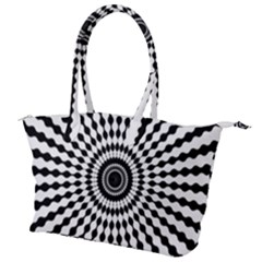 Starburst-sunburst-hypnotic Canvas Shoulder Bag by Bedest