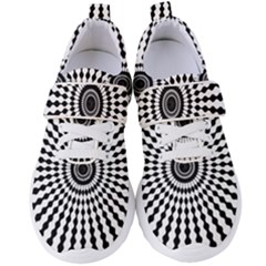 Starburst-sunburst-hypnotic Women s Velcro Strap Shoes by Bedest