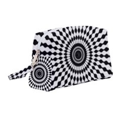 Starburst-sunburst-hypnotic Wristlet Pouch Bag (medium) by Bedest