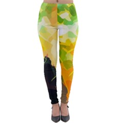 Forest-trees-nature-wood-green Lightweight Velour Leggings by Bedest