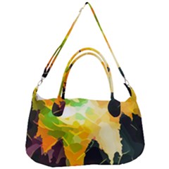 Forest-trees-nature-wood-green Removable Strap Handbag by Bedest