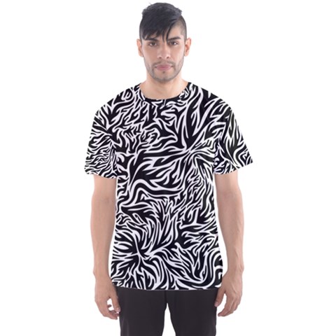 Flame Fire Pattern Digital Art Men s Sport Mesh T-shirt by Bedest