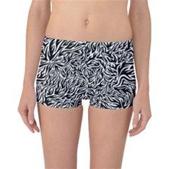 Flame Fire Pattern Digital Art Reversible Boyleg Bikini Bottoms