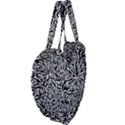 Flame Fire Pattern Digital Art Giant Heart Shaped Tote View4