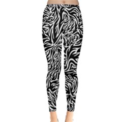 Flame Fire Pattern Digital Art Inside Out Leggings