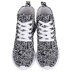 Flame Fire Pattern Digital Art Women s Lightweight High Top Sneakers by Bedest