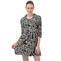 Flame Fire Pattern Digital Art Mini Skater Shirt Dress View1