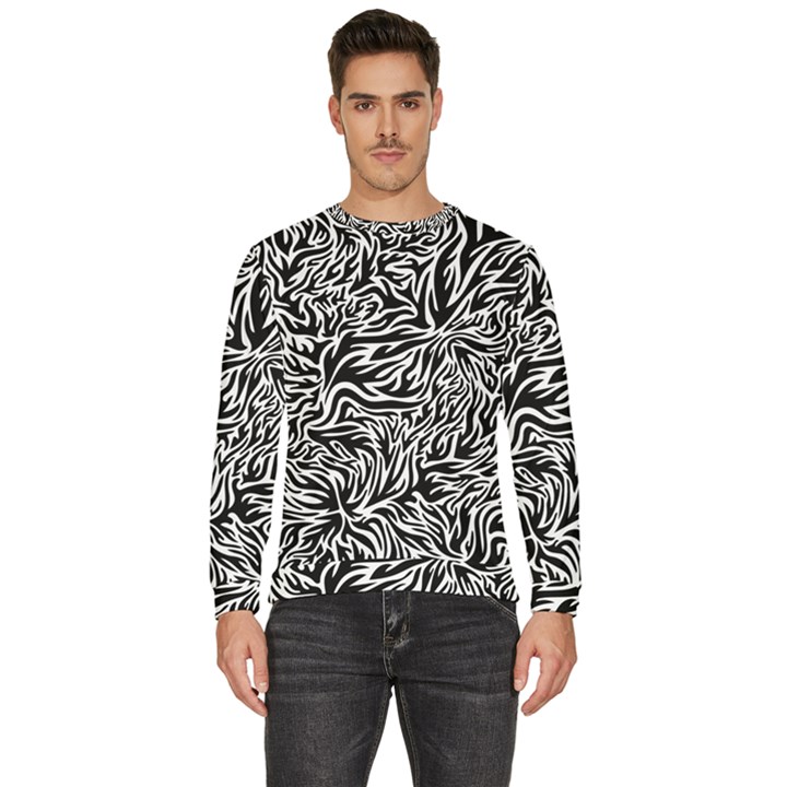 Flame Fire Pattern Digital Art Men s Fleece Sweatshirt