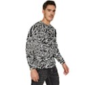 Flame Fire Pattern Digital Art Men s Fleece Sweatshirt View3