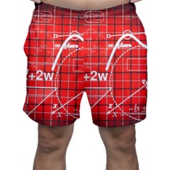 Geometry-mathematics-cube Men s Shorts