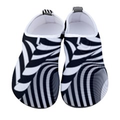 Op-art-black-white-drawing Kids  Sock-style Water Shoes