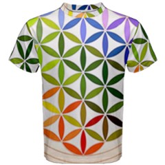 Mandala Rainbow Colorful Men s Cotton T-shirt by Bedest