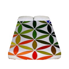 Mandala Rainbow Colorful Fitted Sheet (full/ Double Size) by Bedest