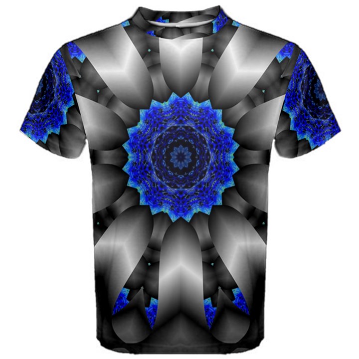 Kaleidoscope-abstract-round Men s Cotton T-Shirt