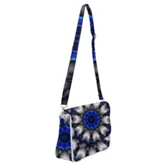 Kaleidoscope-abstract-round Shoulder Bag With Back Zipper by Bedest