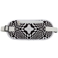 Tile-repeating-pattern-texture Rounded Waist Pouch by Bedest